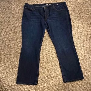 Lee Regular Fit Straight Leg Mid-Rise Jeans Size 24